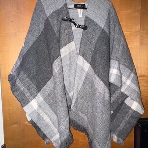 AKIRA Gray Plaid Cardigan